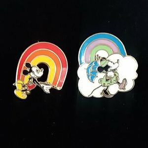 1978 Minnie and Mickey trading pins